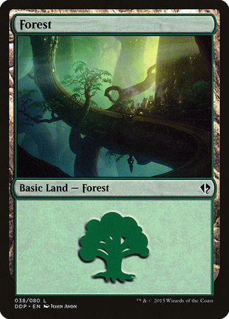 Forest (38) [Duel Decks: Zendikar vs. Eldrazi] | Black Swamp Games