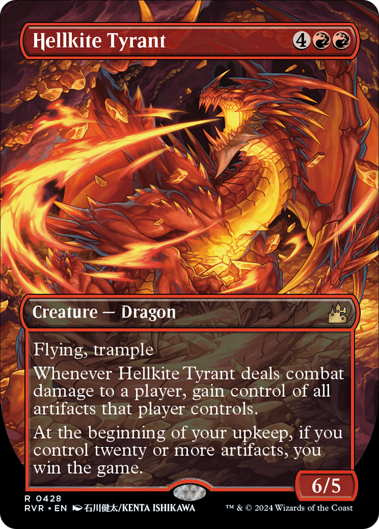 Hellkite Tyrant (Anime Borderless) [Ravnica Remastered] | Black Swamp Games