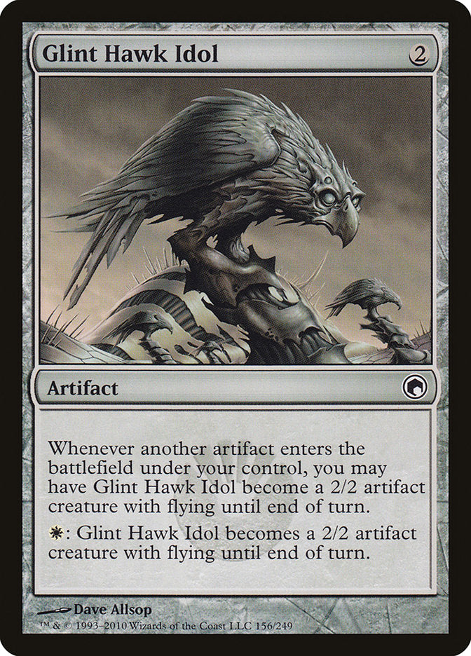 Glint Hawk Idol [Scars of Mirrodin] | Black Swamp Games