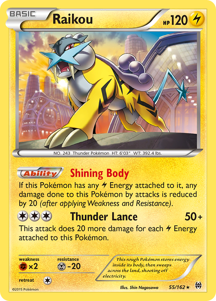 Raikou (55/162) [XY: BREAKthrough] | Black Swamp Games