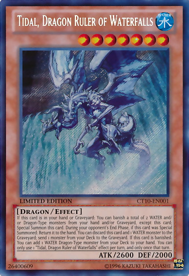 Tidal, Dragon Ruler of Waterfalls [CT10-EN001] Secret Rare | Black Swamp Games