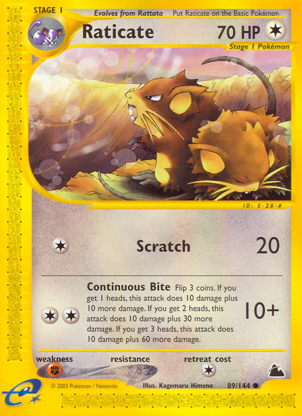 Raticate (89/144) [Skyridge] | Black Swamp Games