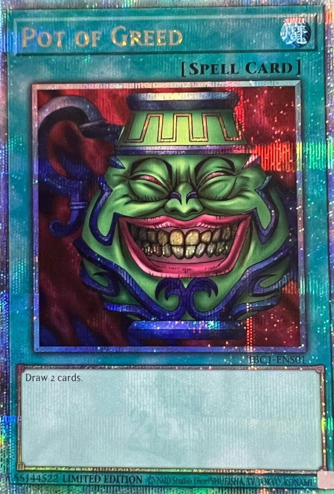 Pot of Greed [TBC1-ENS01] Secret Rare | Black Swamp Games