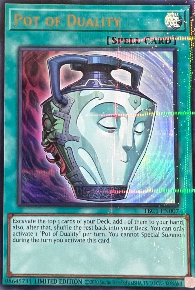 Pot of Duality [TBC1-EN007] Ultra Rare | Black Swamp Games