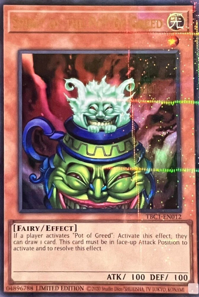 Spirit of the Pot of Greed [TBC1-EN012] Ultra Rare | Black Swamp Games