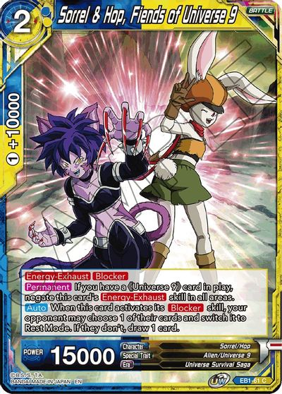 Sorrel & Hop, Fiends of Universe 9 (EB1-061) [Battle Evolution Booster] | Black Swamp Games