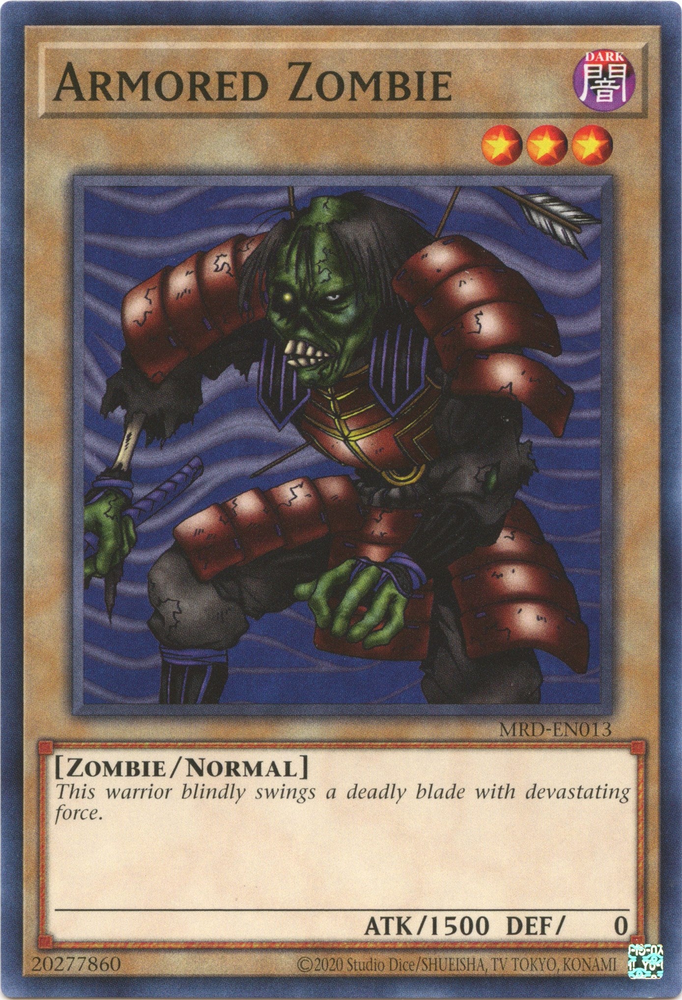 Armored Zombie (25th Anniversary) [MRD-EN013] Common | Black Swamp Games