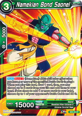 Namekian Bond Saonel (Starter Deck - The Guardian of Namekians) [SD4-05] | Black Swamp Games