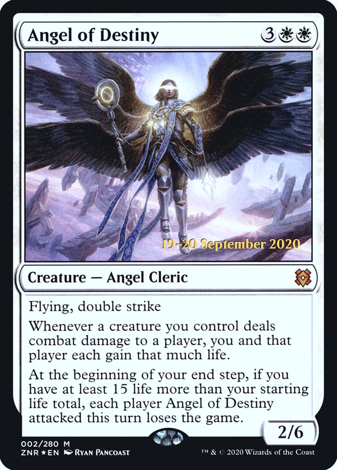 Angel of Destiny  [Zendikar Rising Prerelease Promos] | Black Swamp Games