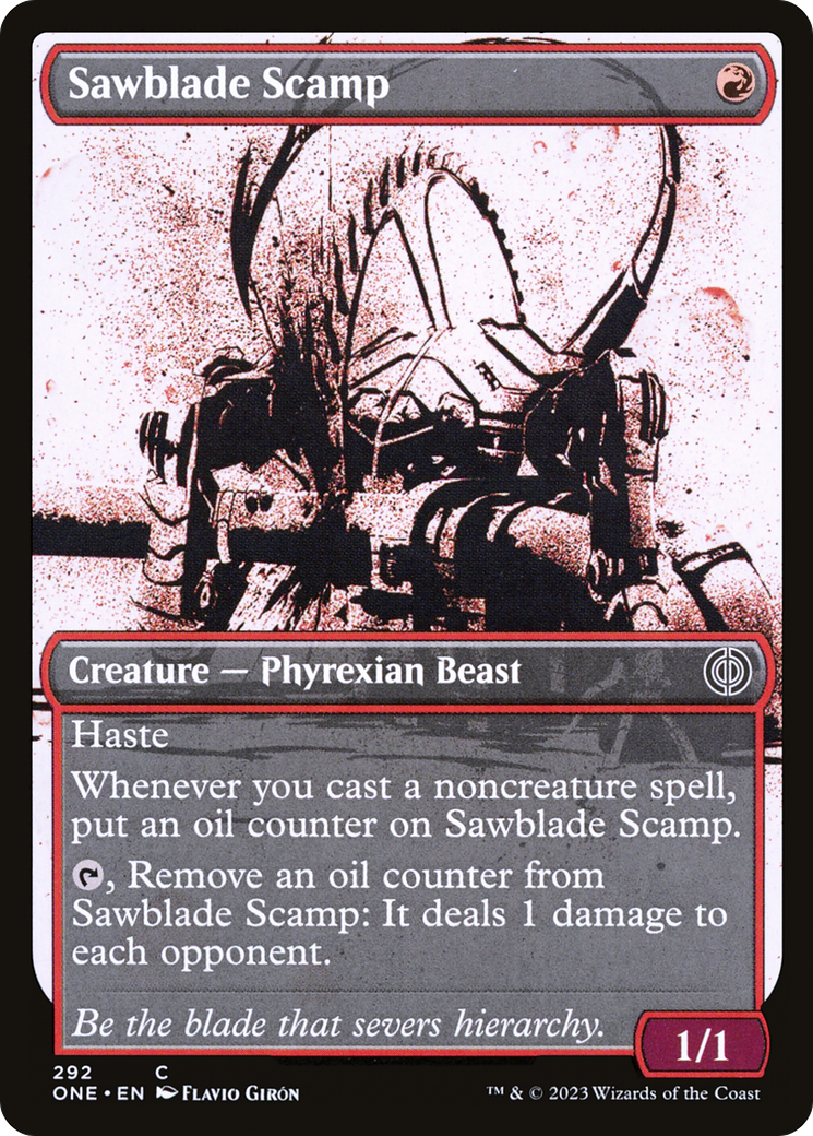 Sawblade Scamp (Showcase Ichor) [Phyrexia: All Will Be One] | Black Swamp Games