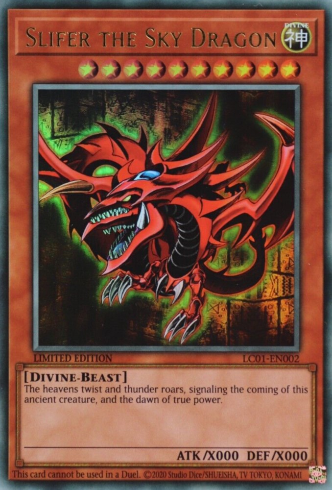 Slifer the Sky Dragon (25th Anniversary) [LC01-EN002] Ultra Rare | Black Swamp Games