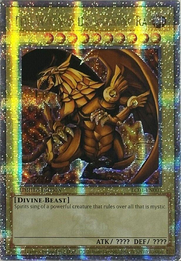 The Winged Dragon of Ra (25th Anniversary) [LC01-EN003] Quarter Century Secret Rare | Black Swamp Games