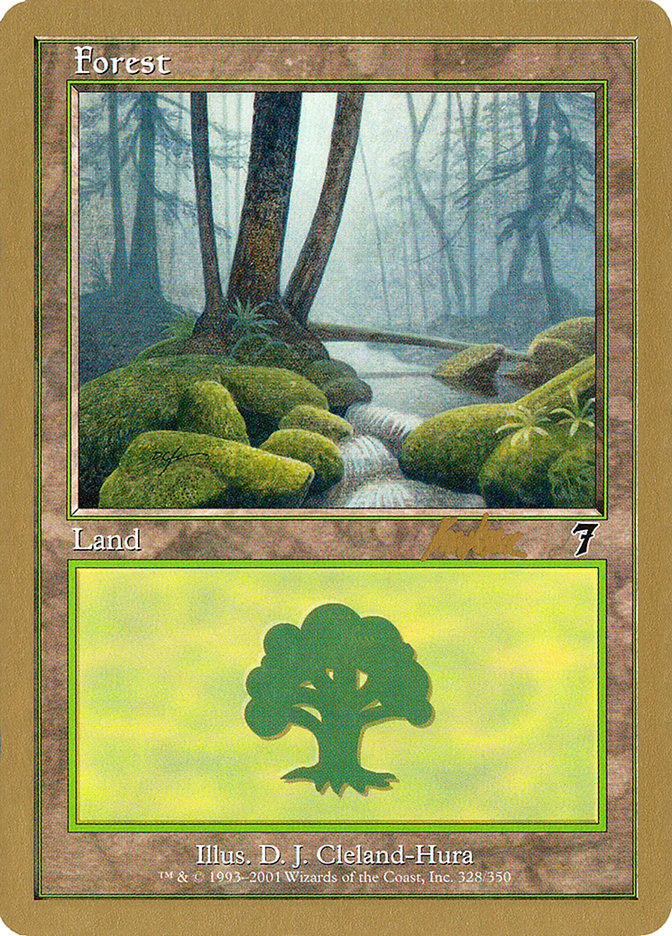 Forest (328) (Brian Kibler) [World Championship Decks 2002] | Black Swamp Games