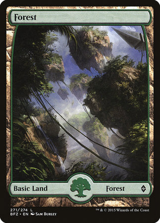 Forest (271) - Full Art [Battle for Zendikar] | Black Swamp Games