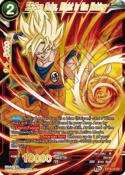 SS Son Goku, Might in the Making [EX19-03] | Black Swamp Games