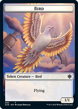 Bird // Faerie Double-Sided Token [Starter Commander Decks] | Black Swamp Games