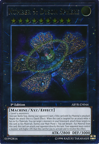 Number 9: Dyson Sphere (UTR) [ABYR-EN044] Ultimate Rare | Black Swamp Games