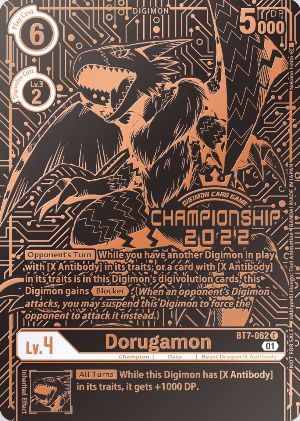 Dorugamon [BT7-062] (2022 Championship Finals 3rd Place) [Next Adventure Promos] | Black Swamp Games