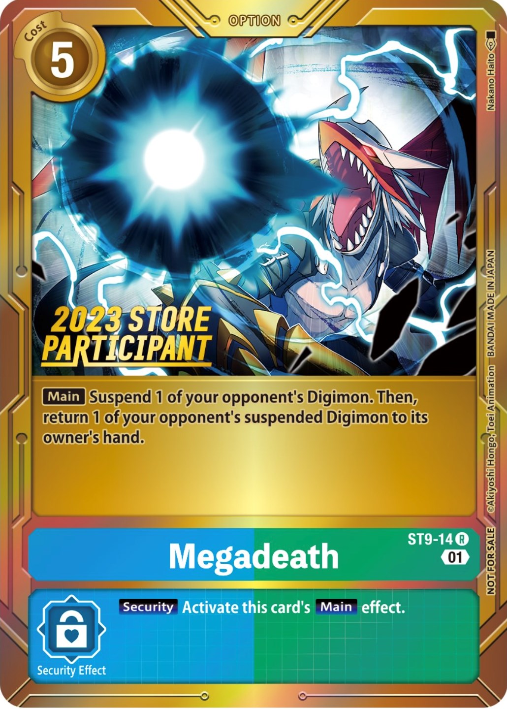 Megadeath [ST9-14] (2023 Store Participant) [Starter Deck: Ultimate Ancient Dragon Promos] | Black Swamp Games