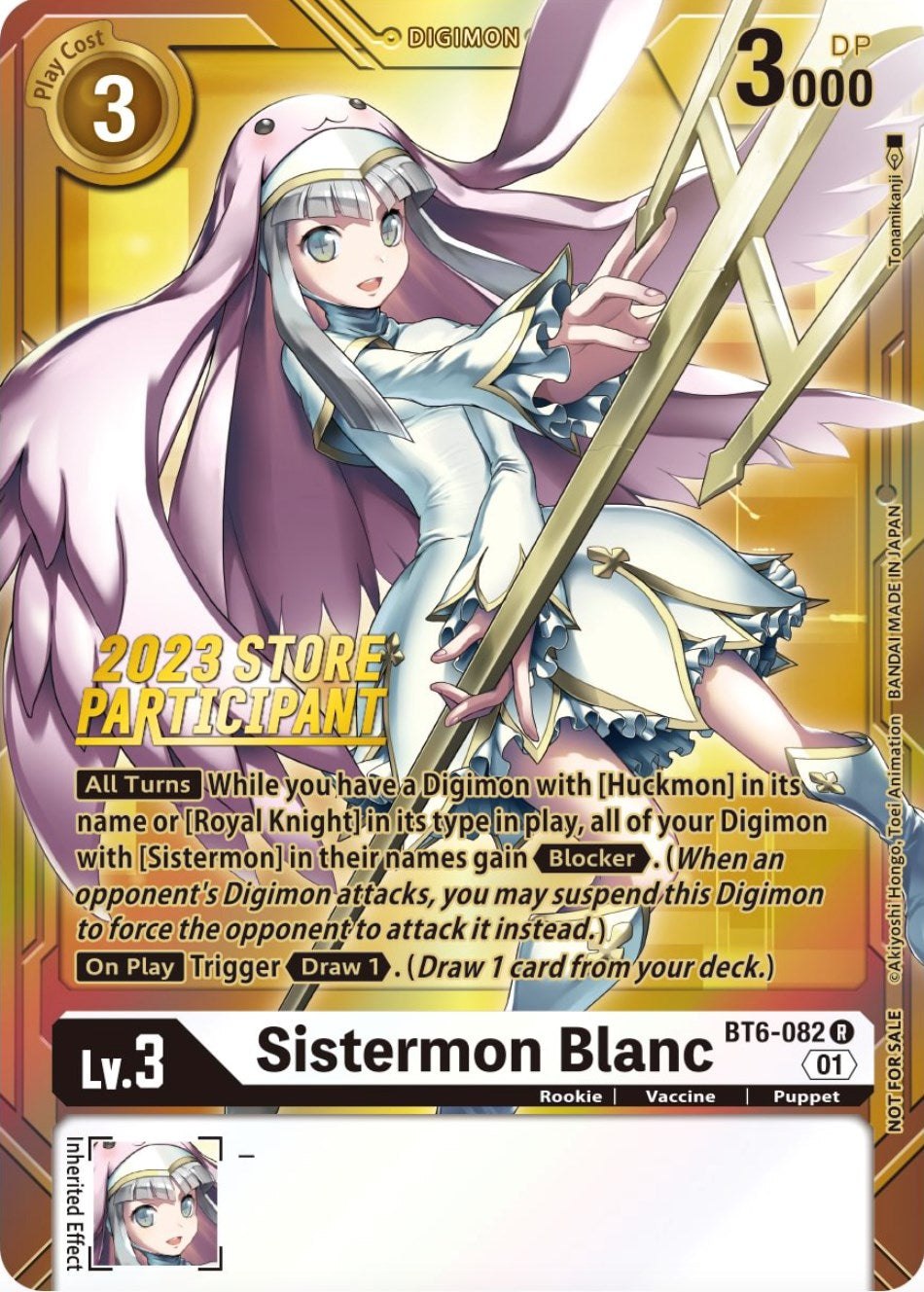 Sistermon Blanc [BT6-082] (2023 Store Participant) [Double Diamond Promos] | Black Swamp Games