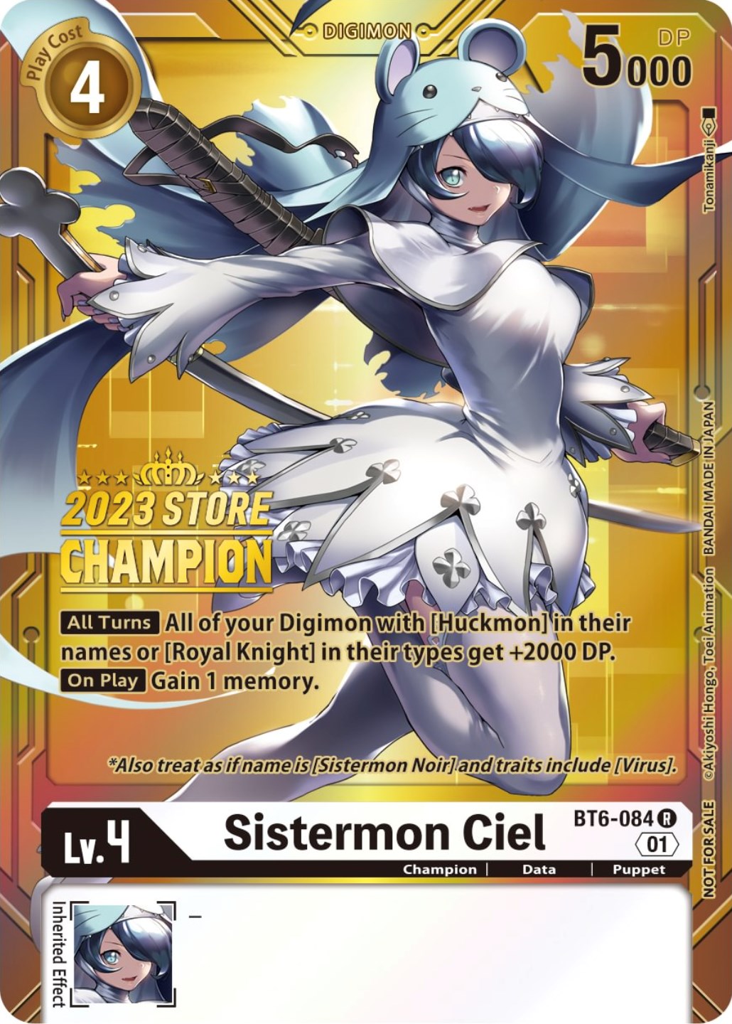 Sistermon Ciel [BT6-084] (2023 Store Champion) [Double Diamond Promos] | Black Swamp Games