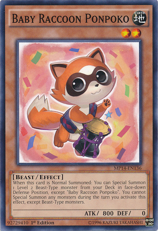 Baby Raccoon Ponpoko [MP14-EN136] Common | Black Swamp Games