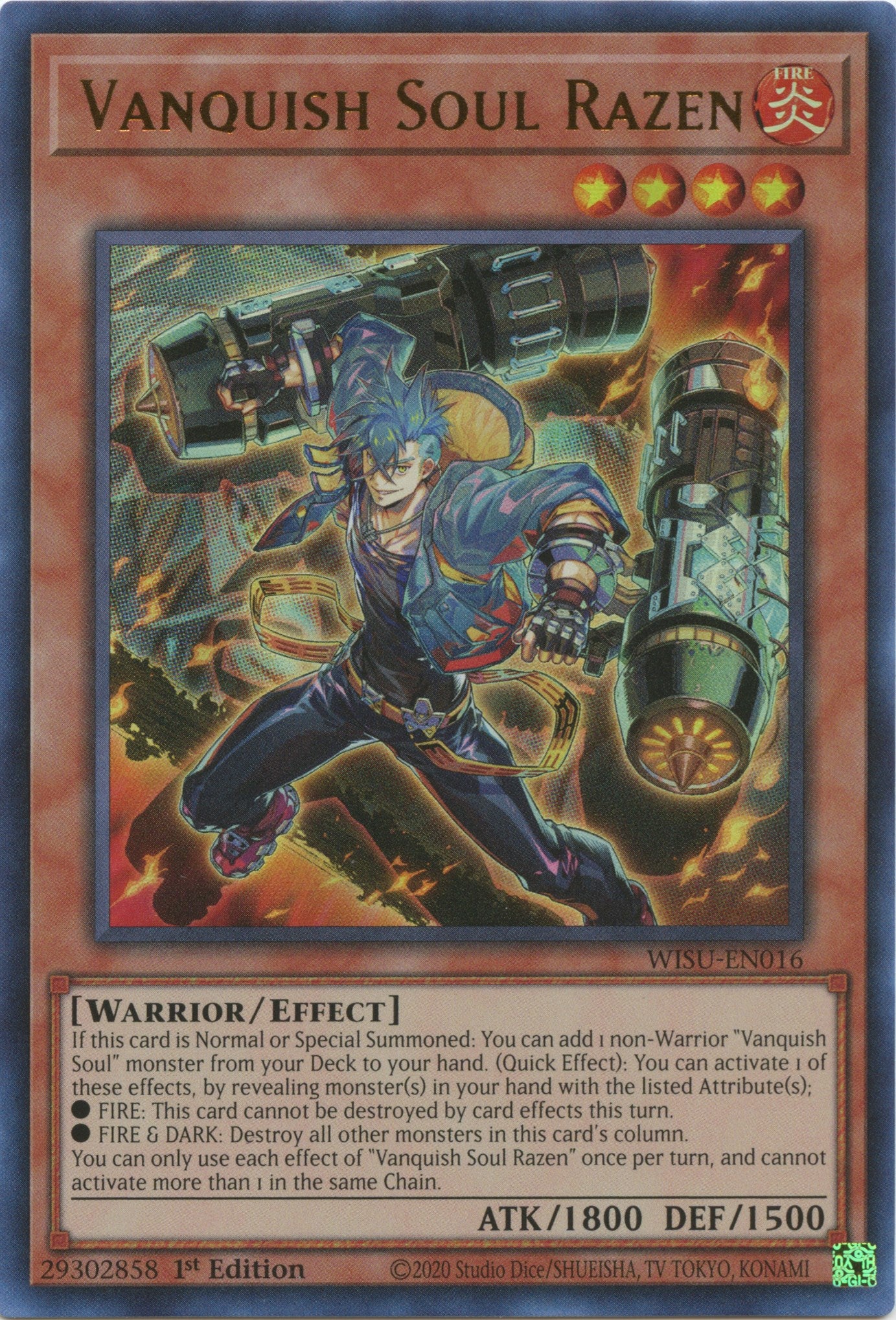 Vanquish Soul Razen [WISU-EN016] Ultra Rare | Black Swamp Games