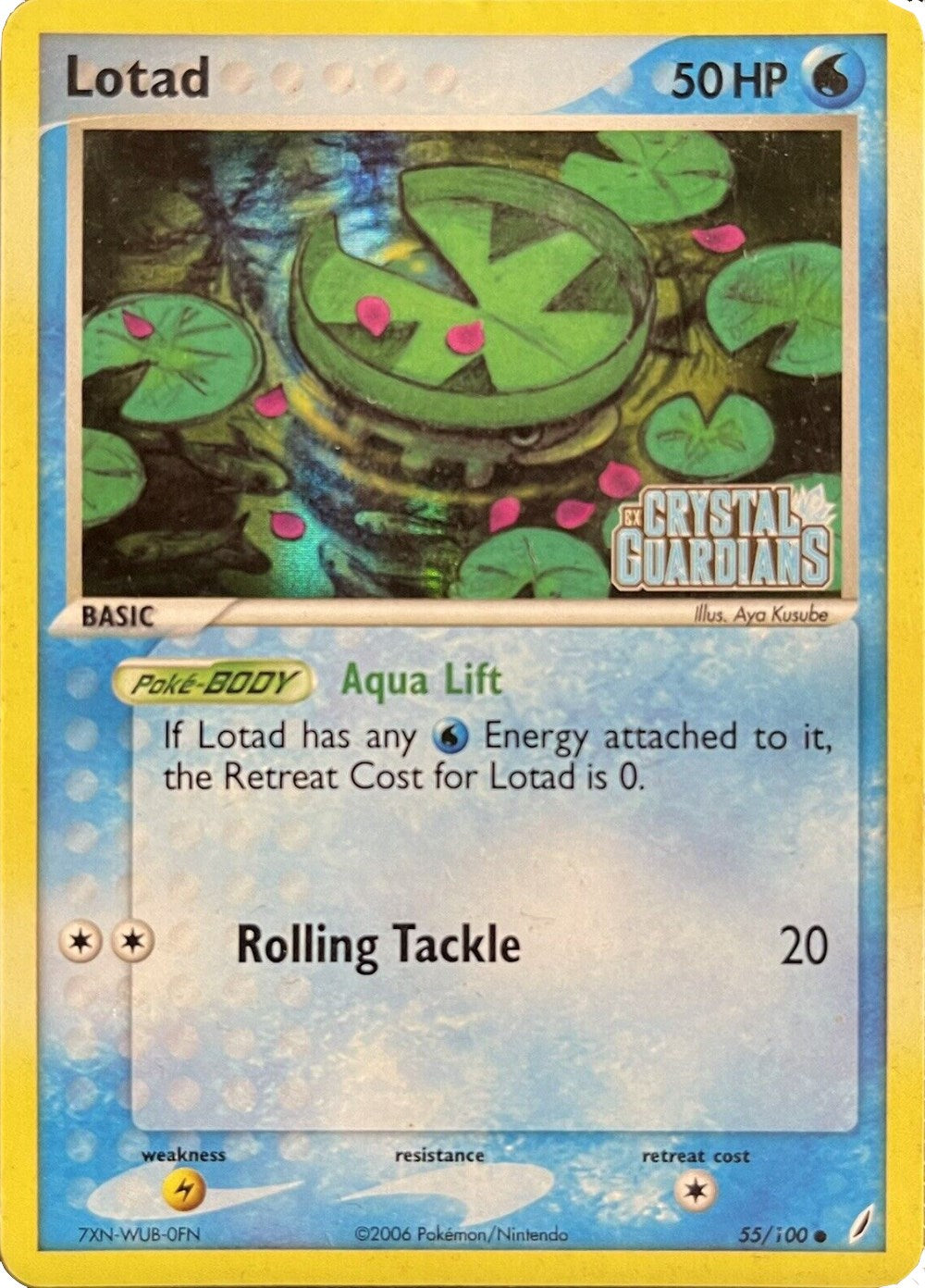 Lotad (055/100) (Theme Deck Exclusive) [EX: Crystal Guardians] | Black Swamp Games