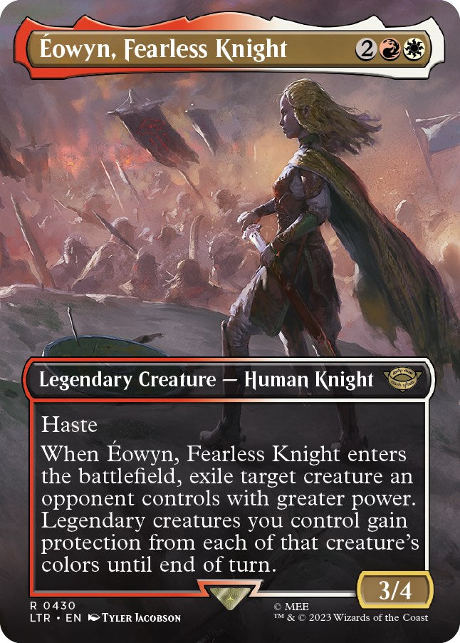 Eowyn, Fearless Knight (Borderless Alternate Art) [The Lord of the Rings: Tales of Middle-Earth] | Black Swamp Games