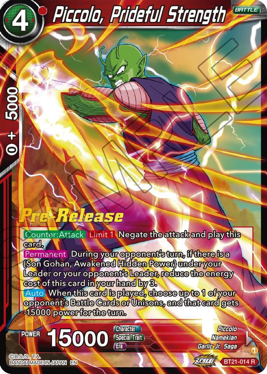 Piccolo, Prideful Strength (BT21-014) [Wild Resurgence Pre-Release Cards] | Black Swamp Games