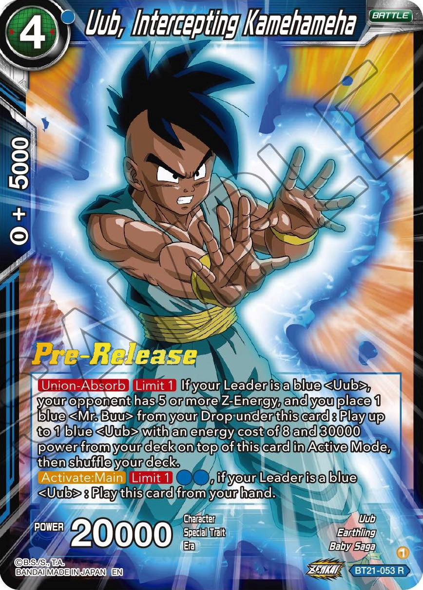 Uub, Intercepting Kamehameha (BT21-053) [Wild Resurgence Pre-Release Cards] | Black Swamp Games