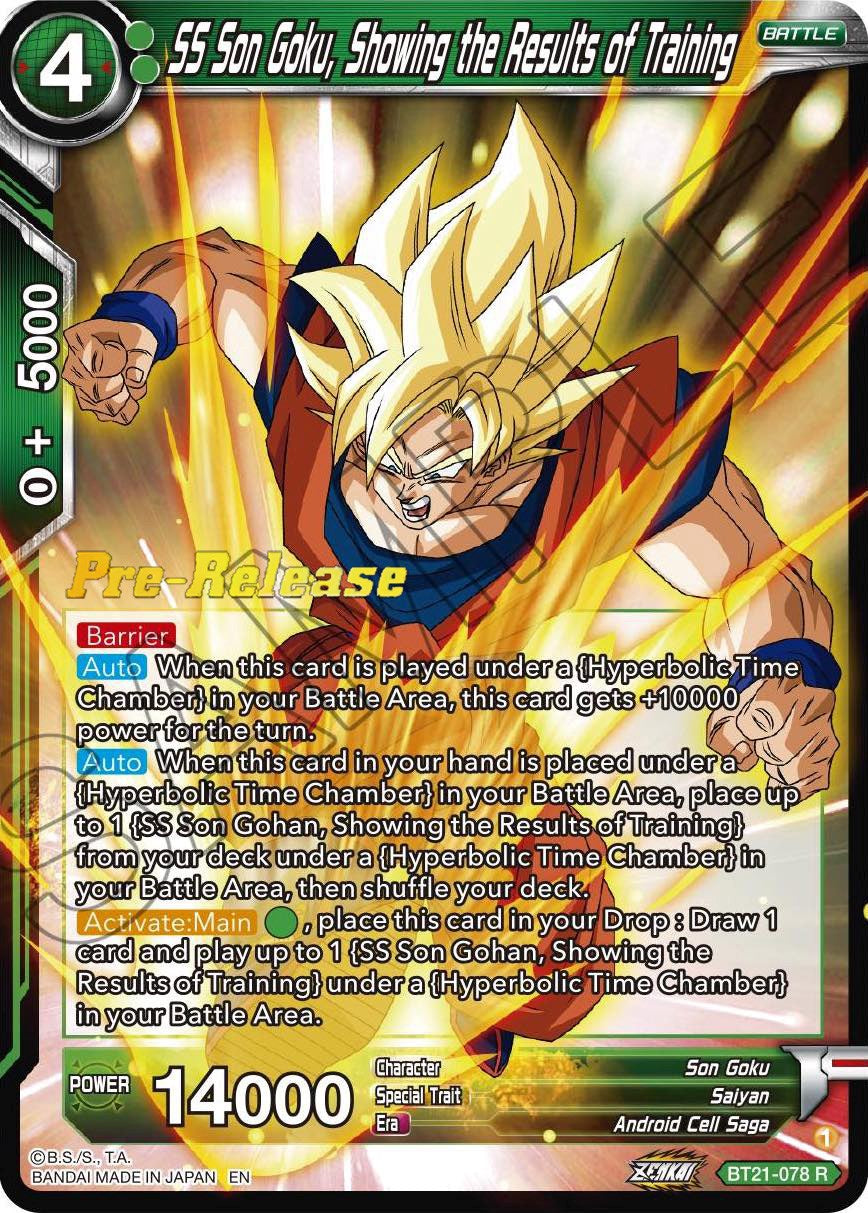 SS Son Goku, Showing the Results of Training (BT21-078) [Wild Resurgence Pre-Release Cards] | Black Swamp Games