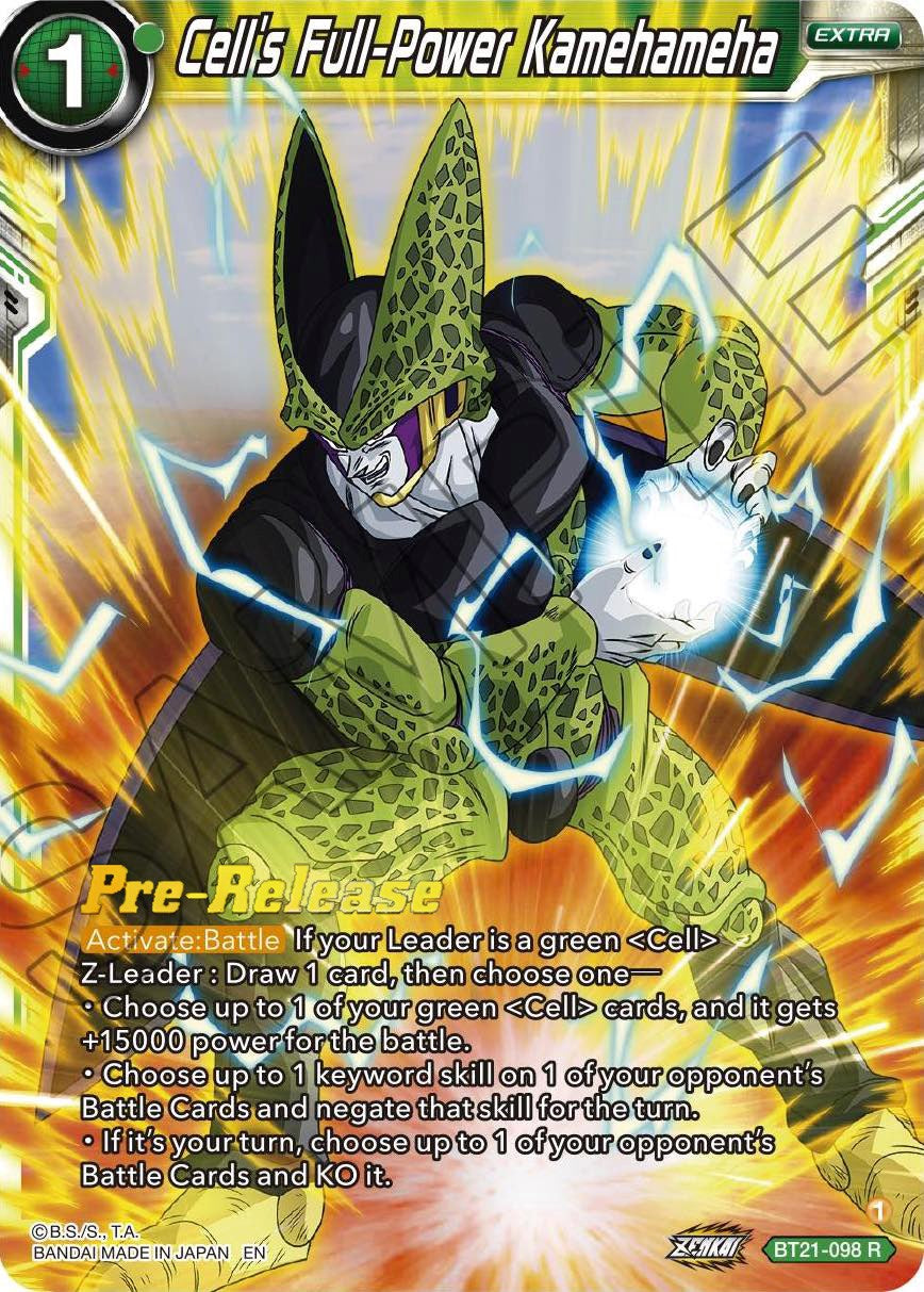 Cell's Full-Power Kamehameha (BT21-098) [Wild Resurgence Pre-Release Cards] | Black Swamp Games