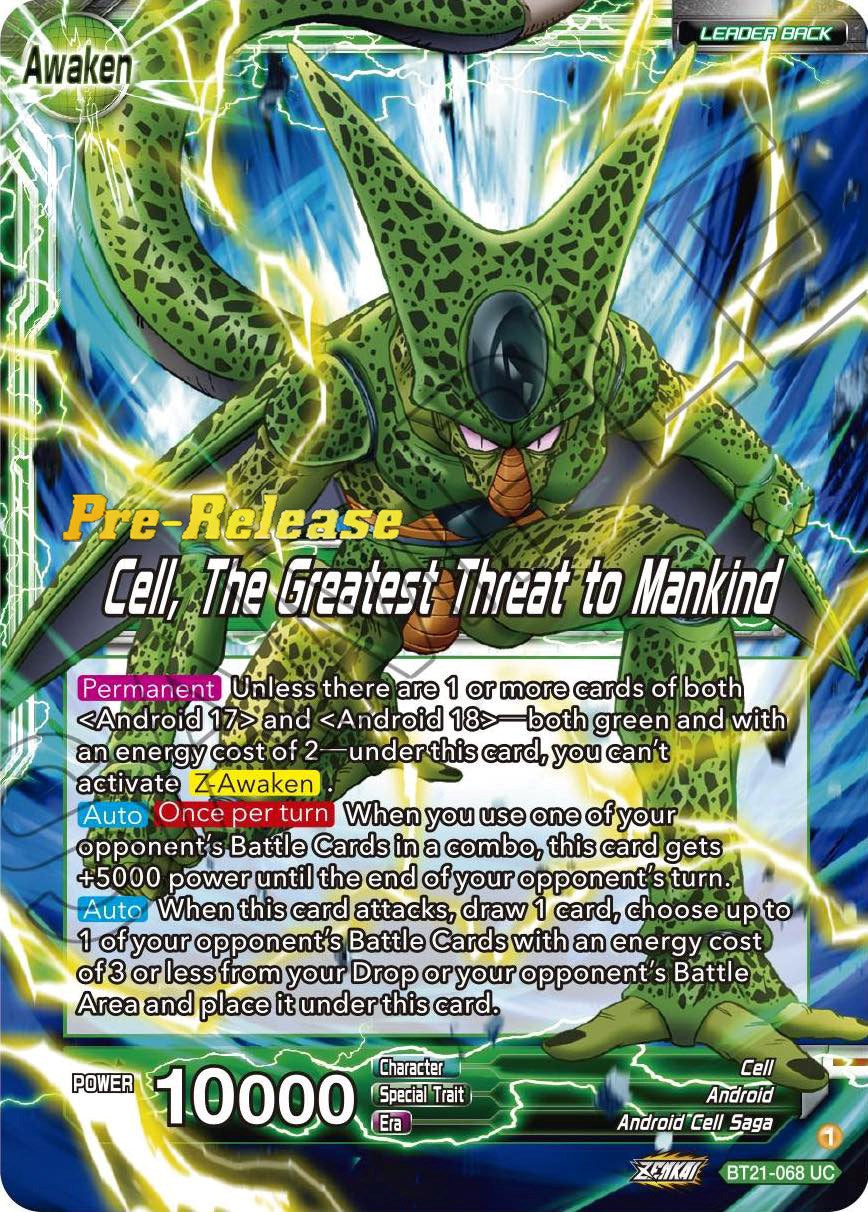 Cell // Cell, The Greatest Threat to Mankind (BT21-068) [Wild Resurgence Pre-Release Cards] | Black Swamp Games
