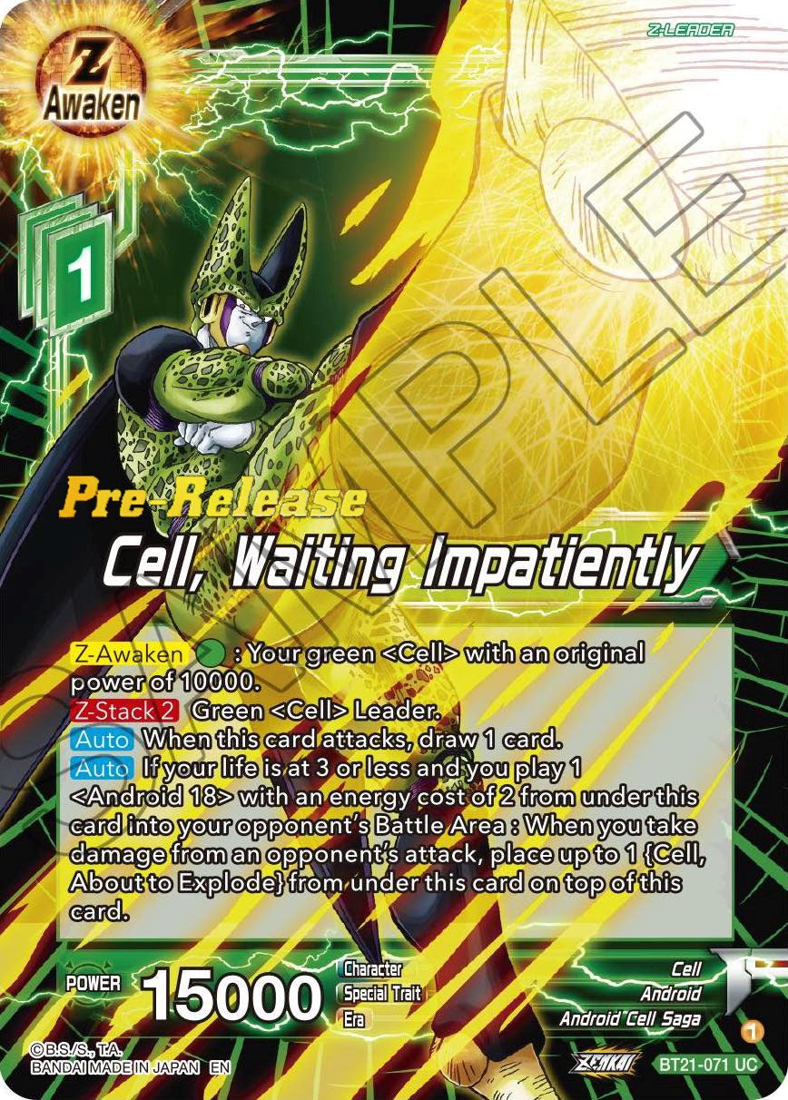 Cell, Waiting Impatiently (BT21-071) [Wild Resurgence Pre-Release Cards] | Black Swamp Games