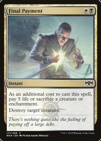 Final Payment [Ravnica Allegiance] | Black Swamp Games