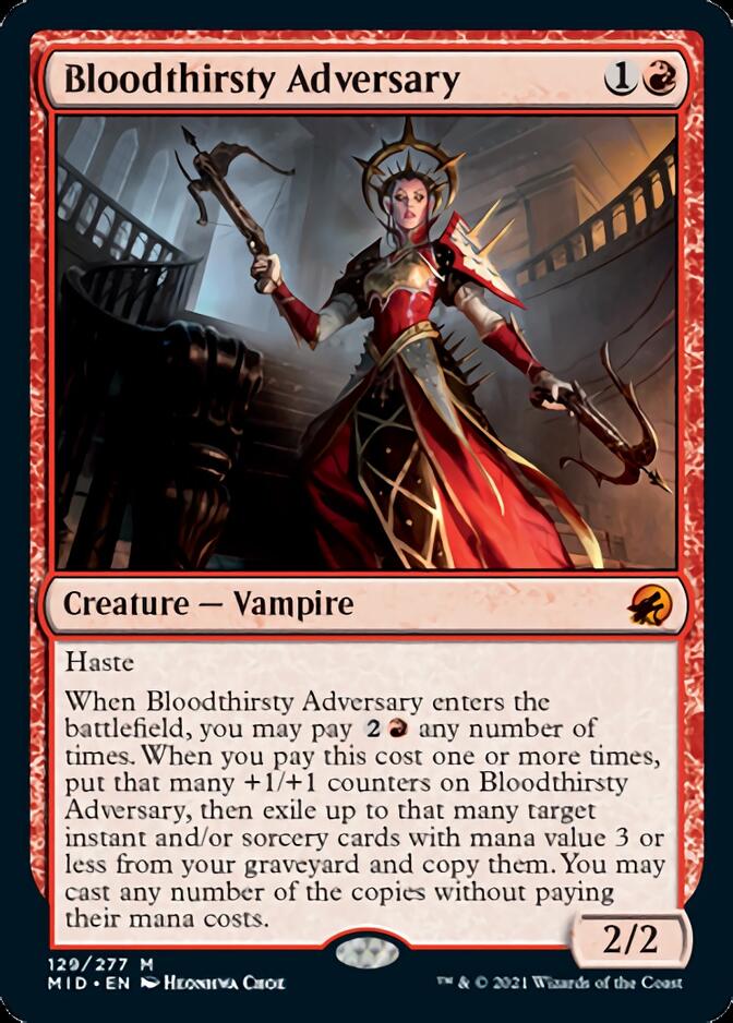 Bloodthirsty Adversary [Innistrad: Midnight Hunt] | Black Swamp Games