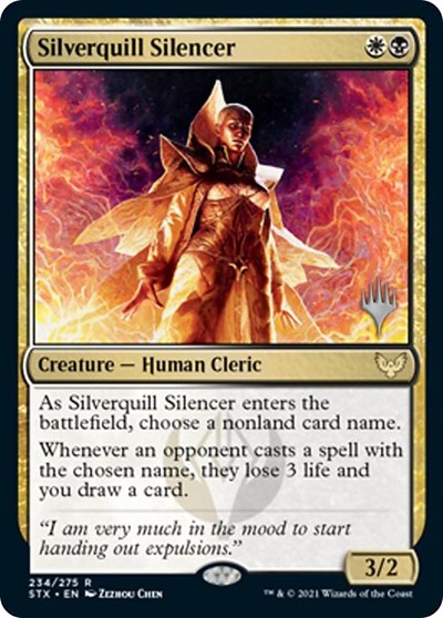 Silverquill Silencer (Promo Pack) [Strixhaven: School of Mages Promos] | Black Swamp Games