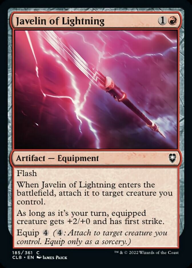 Javelin of Lightning [Commander Legends: Battle for Baldur's Gate] | Black Swamp Games