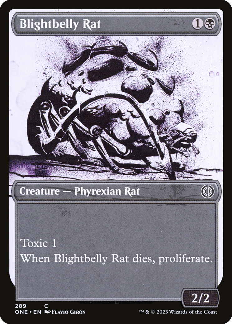 Blightbelly Rat (Showcase Ichor) [Phyrexia: All Will Be One] | Black Swamp Games