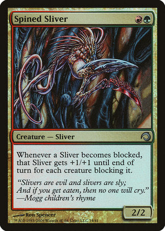 Spined Sliver [Premium Deck Series: Slivers] | Black Swamp Games