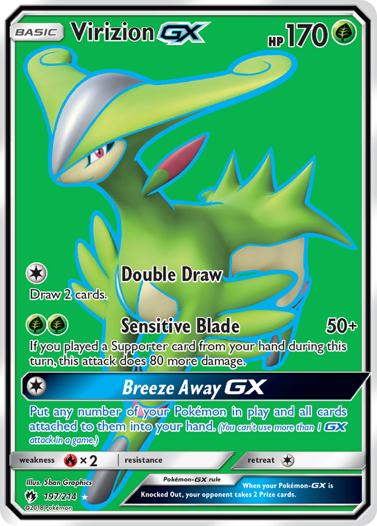 Virizion GX (197/214) [Sun & Moon: Lost Thunder] | Black Swamp Games