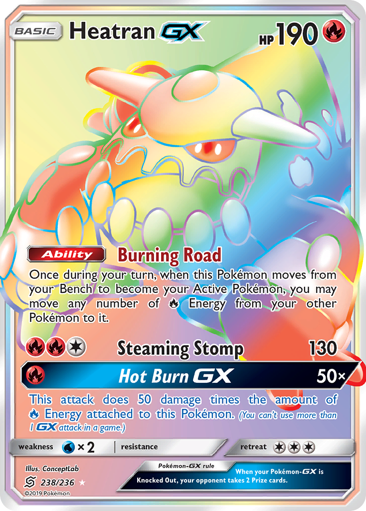 Heatran GX (238/236) [Sun & Moon: Unified Minds] | Black Swamp Games