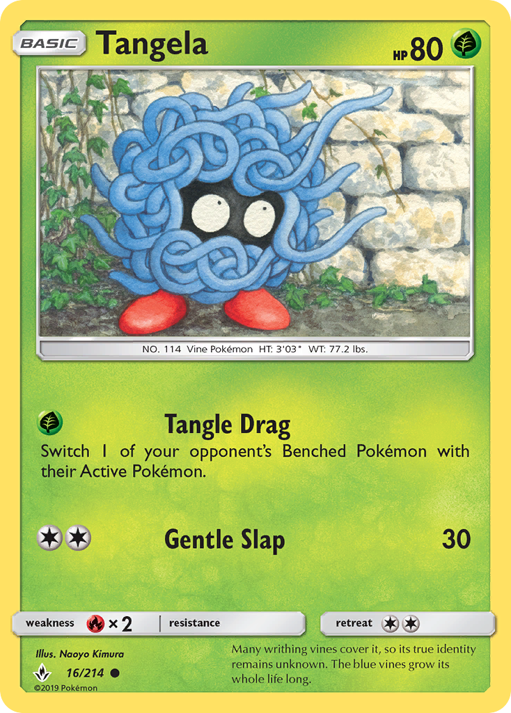 Tangela (16/214) [Sun & Moon: Unbroken Bonds] | Black Swamp Games