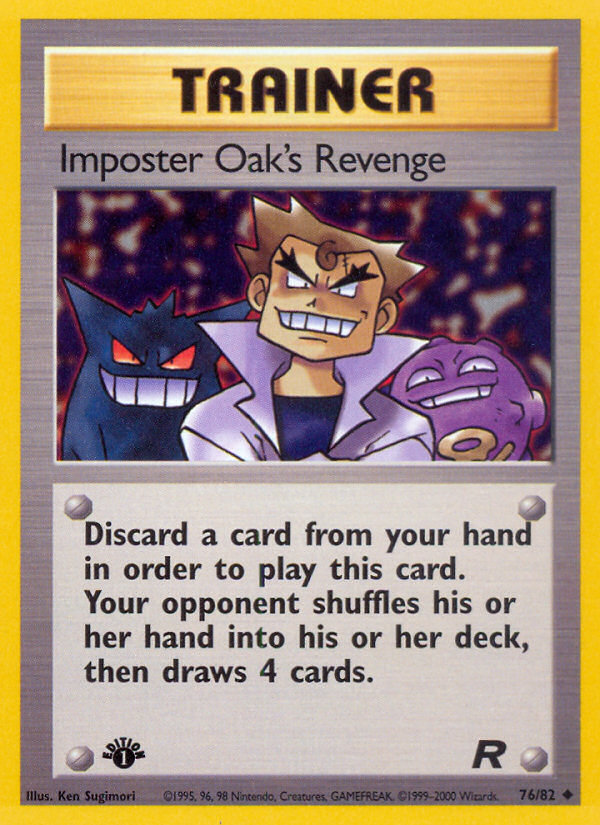 Imposter Oak's Revenge (76/82) [Team Rocket 1st Edition] | Black Swamp Games