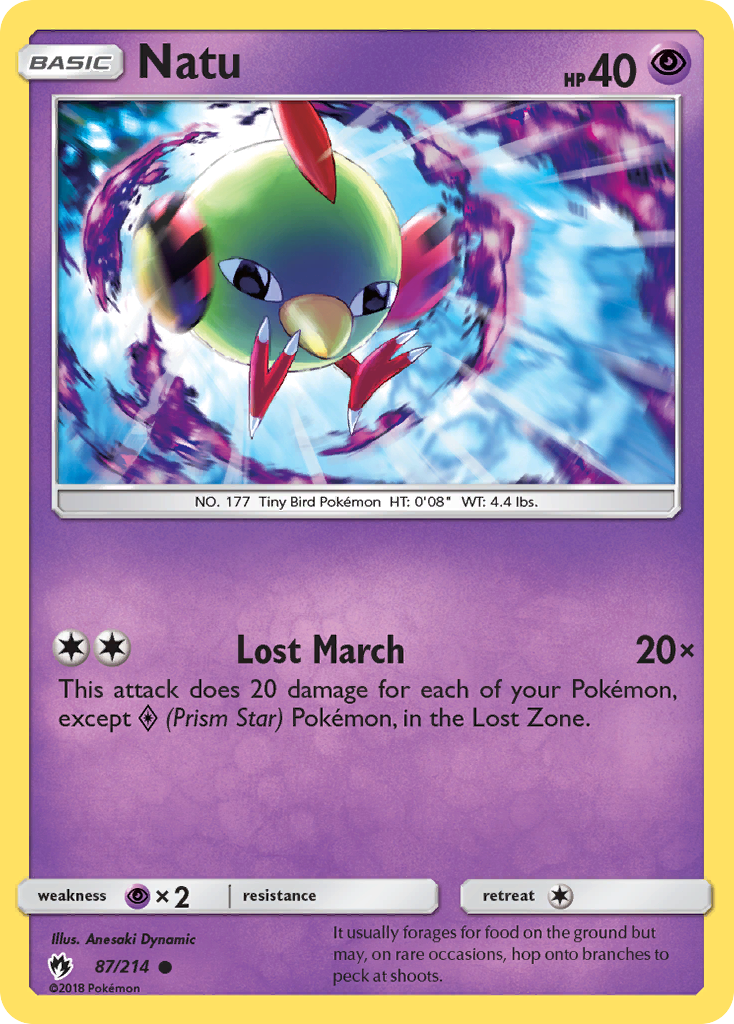 Natu (87/214) [Sun & Moon: Lost Thunder] | Black Swamp Games