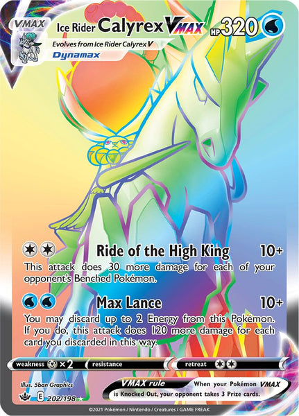 Ice Rider Calyrex VMAX (202/198) [Sword & Shield: Chilling Reign