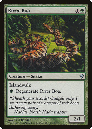 River Boa [Zendikar] | Black Swamp Games