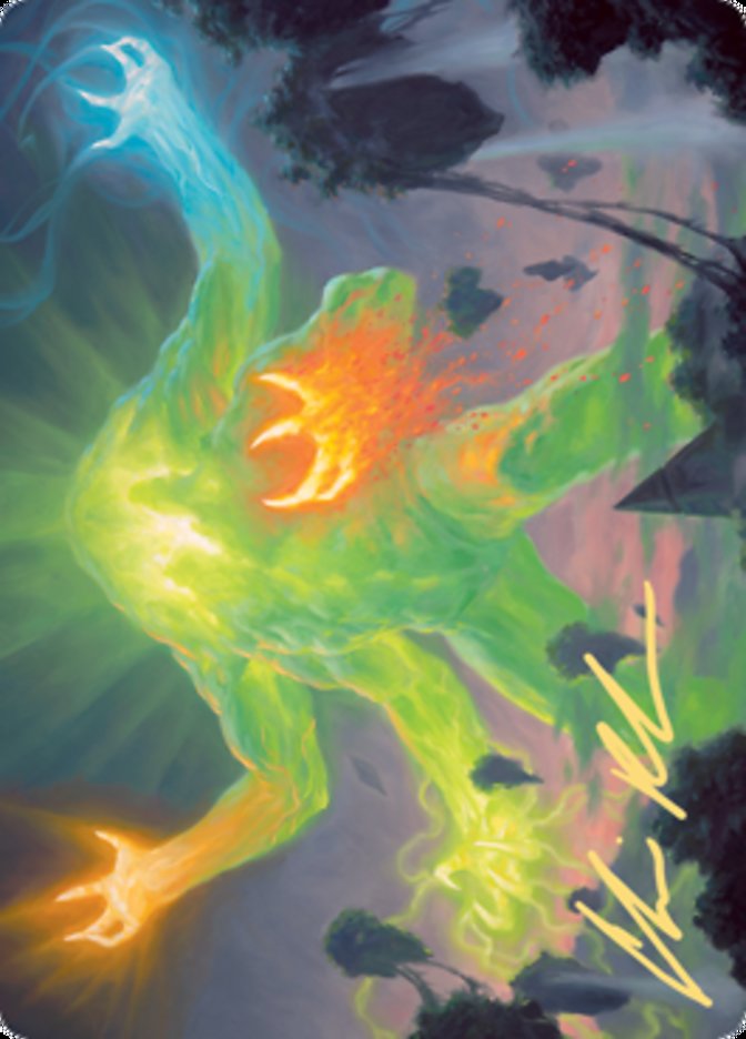 Omnath, Locus of Creation Art Card (Gold-Stamped Signature) [Zendikar Rising Art Series] | Black Swamp Games