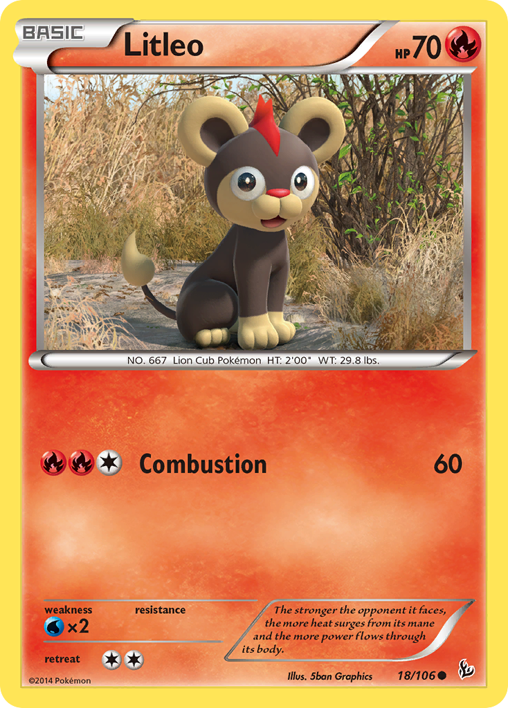 Litleo (18/106) [XY: Flashfire] | Black Swamp Games